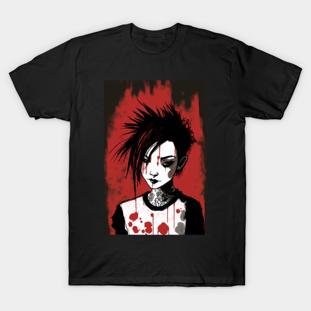 Emo Girl In Red T-Shirt by TortillaChief